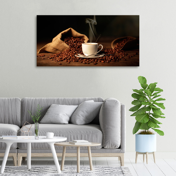 Canvas schilderij Koffie in een kopje