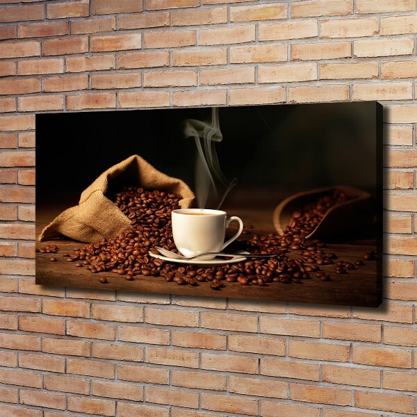 Canvas schilderij Koffie in een kopje