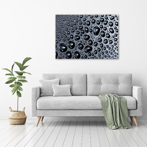 Schilderij op canvas waterdruppels