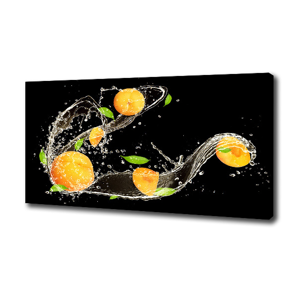 Foto op canvas Abrikozen en water
