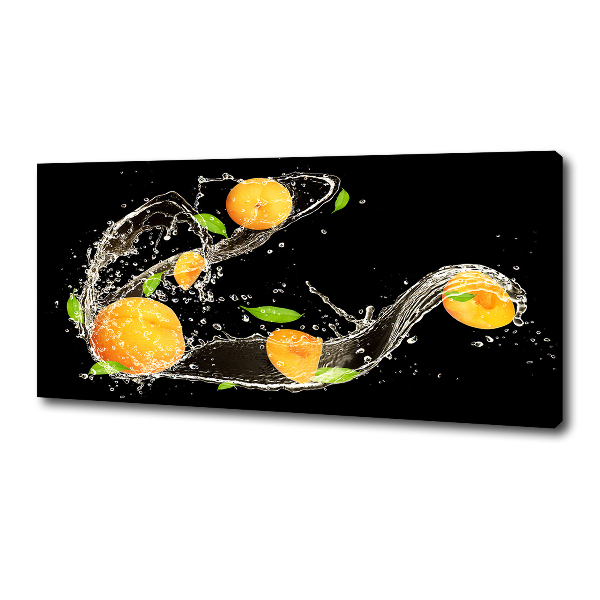 Foto op canvas Abrikozen en water