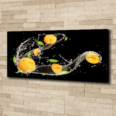 Foto op canvas Abrikozen en water