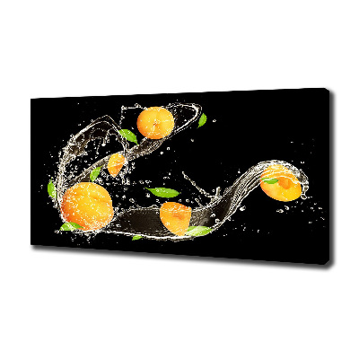 Foto op canvas Abrikozen en water