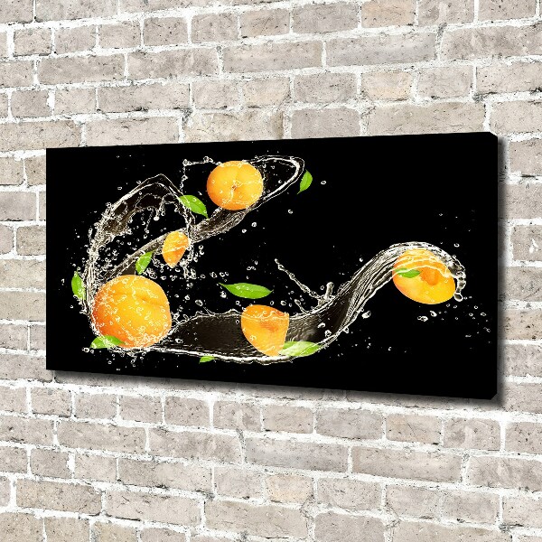 Foto op canvas Abrikozen en water