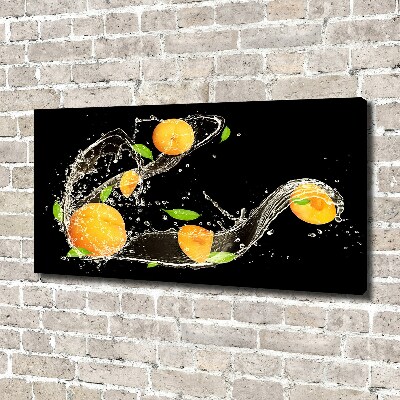 Foto op canvas Abrikozen en water