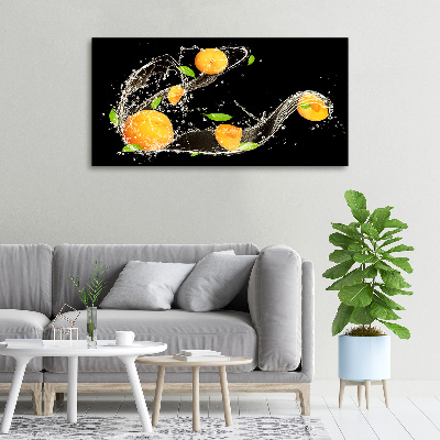 Foto op canvas Abrikozen en water
