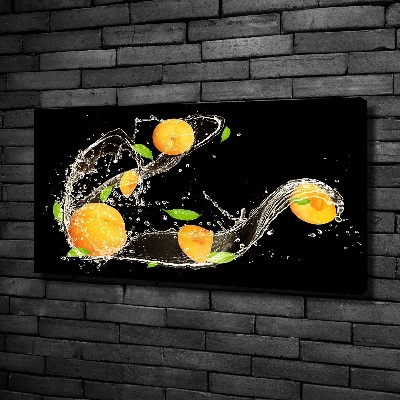 Foto op canvas Abrikozen en water