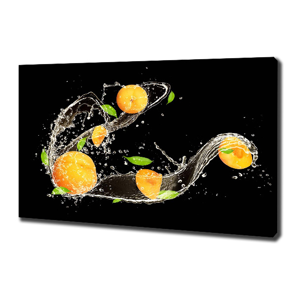 Foto op canvas Abrikozen en water