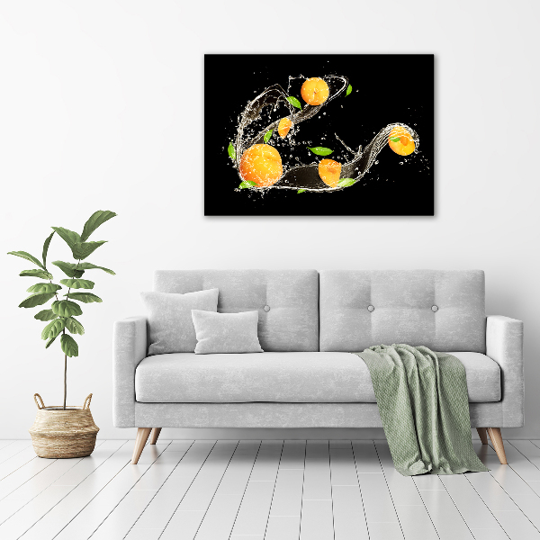 Foto op canvas Abrikozen en water
