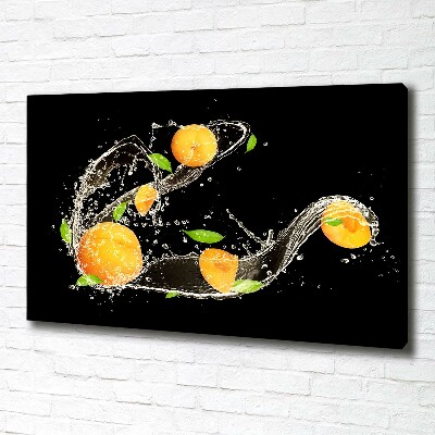 Foto op canvas Abrikozen en water