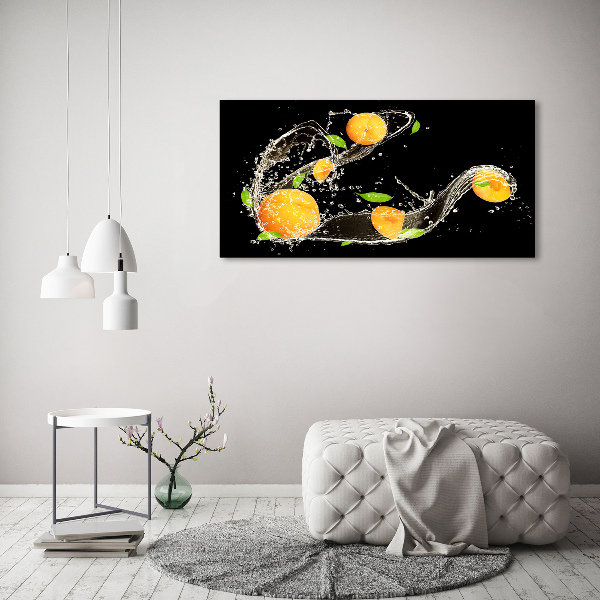 Foto op canvas Abrikozen en water