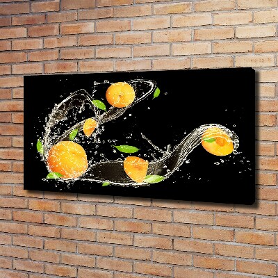Foto op canvas Abrikozen en water