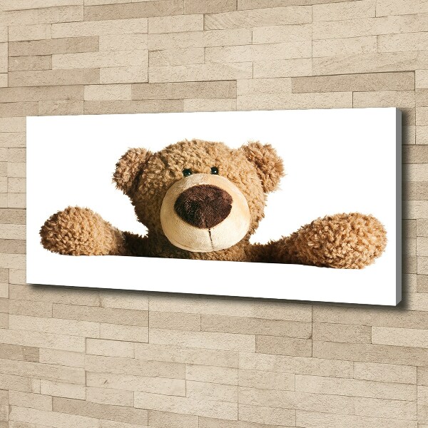 Canvas schilderij Teddybeer