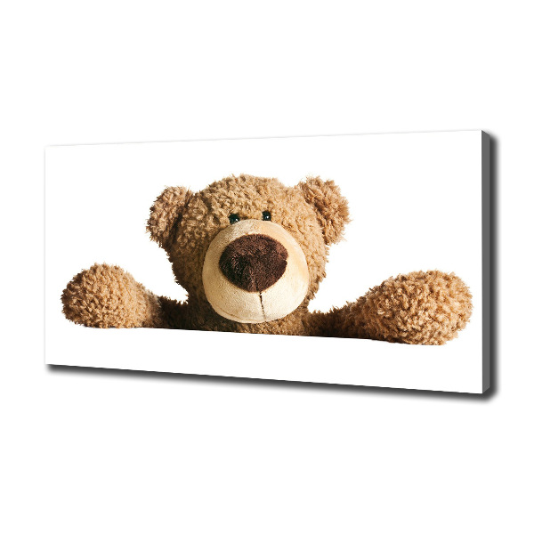 Canvas schilderij Teddybeer