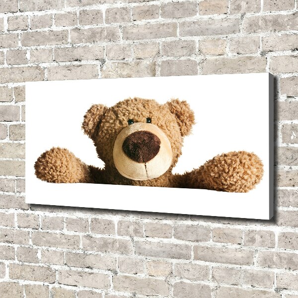 Canvas schilderij Teddybeer