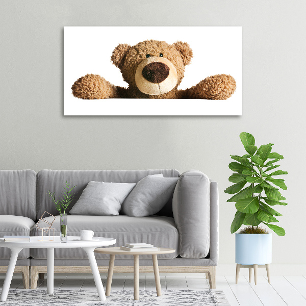 Canvas schilderij Teddybeer