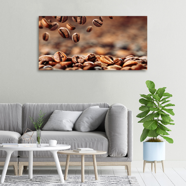 Canvas foto Koffiebonen