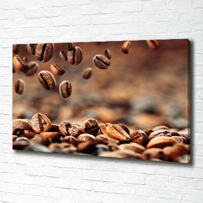 Canvas foto Koffiebonen