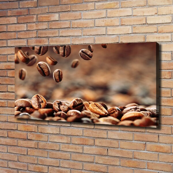Canvas foto Koffiebonen