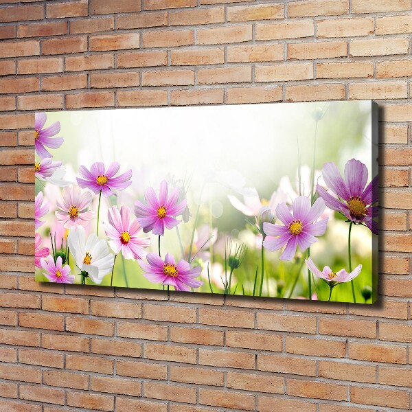 Canvas schilderij Bloemen in de weide