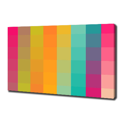 Canvas foto Kleurrijke vierkanten