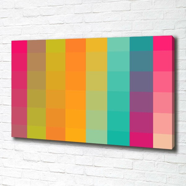 Canvas foto Kleurrijke vierkanten