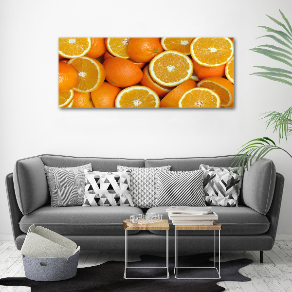 Schilderij op canvas halve sinaasappels