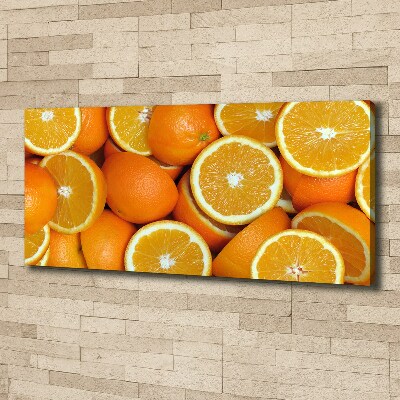 Schilderij op canvas halve sinaasappels