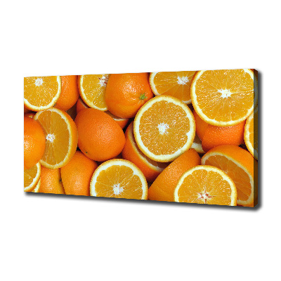 Schilderij op canvas halve sinaasappels