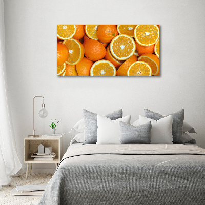 Schilderij op canvas halve sinaasappels