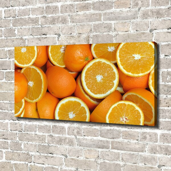Schilderij op canvas halve sinaasappels