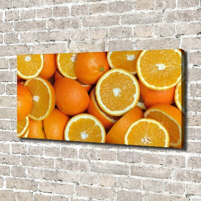 Schilderij op canvas halve sinaasappels