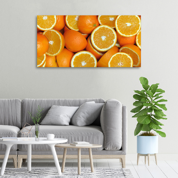 Schilderij op canvas halve sinaasappels