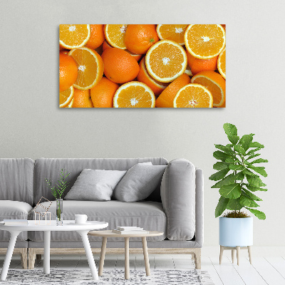 Schilderij op canvas halve sinaasappels