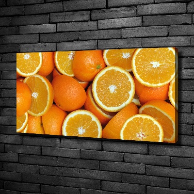Schilderij op canvas halve sinaasappels