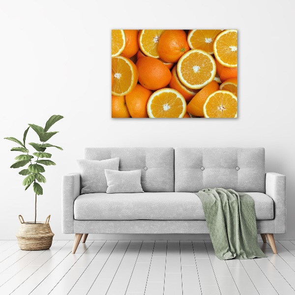 Schilderij op canvas halve sinaasappels