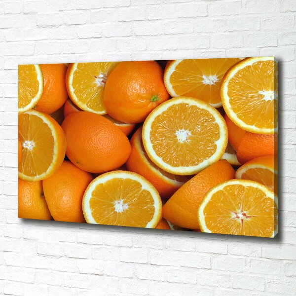Schilderij op canvas halve sinaasappels