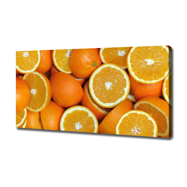 Schilderij op canvas halve sinaasappels