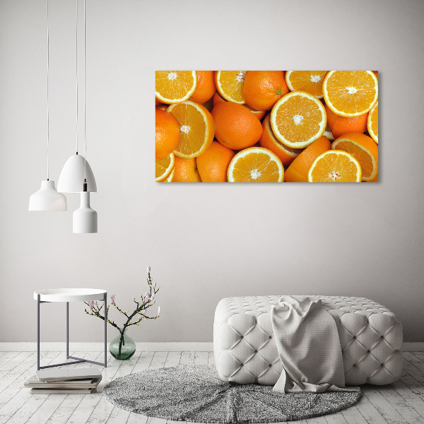 Schilderij op canvas halve sinaasappels