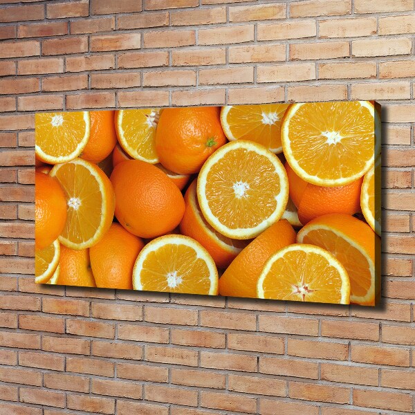 Schilderij op canvas halve sinaasappels