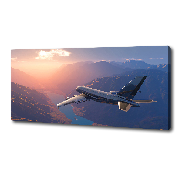 Foto canvas Vliegtuig