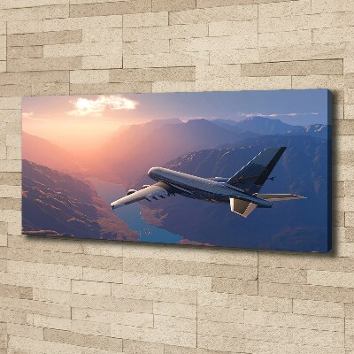 Foto canvas Vliegtuig