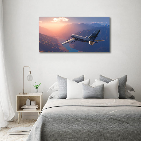 Foto canvas Vliegtuig