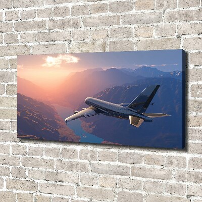 Foto canvas Vliegtuig