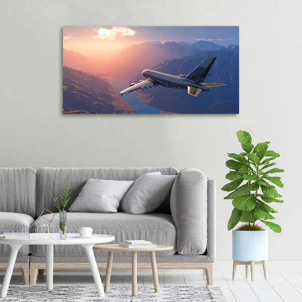 Foto canvas Vliegtuig