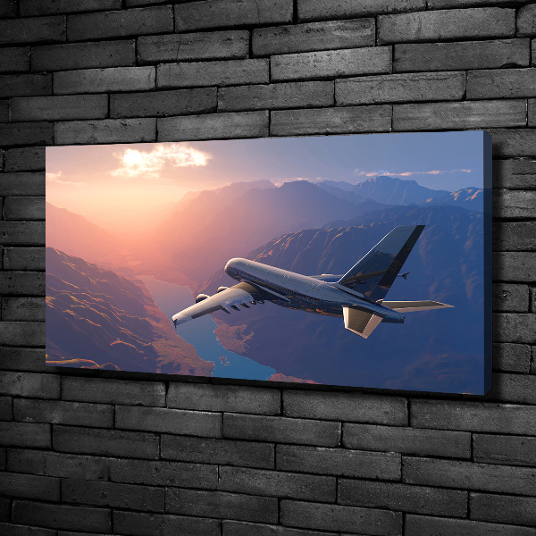 Foto canvas Vliegtuig