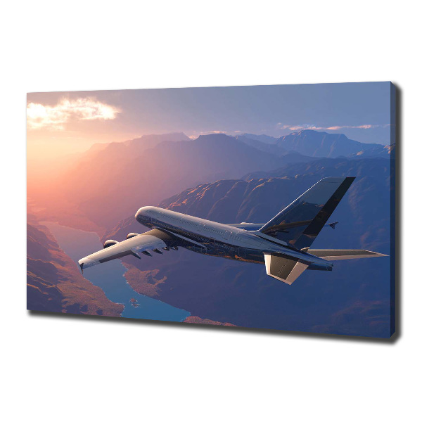 Foto canvas Vliegtuig