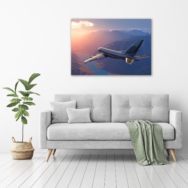 Foto canvas Vliegtuig