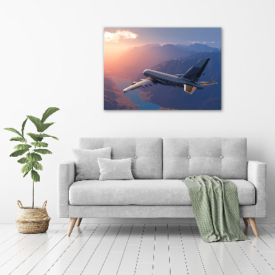 Foto canvas Vliegtuig