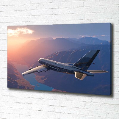 Foto canvas Vliegtuig